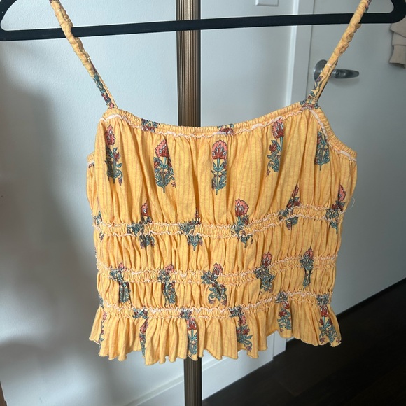 Free People Dolce Vita Tank in Yellow Combo - Picture 4 of 4